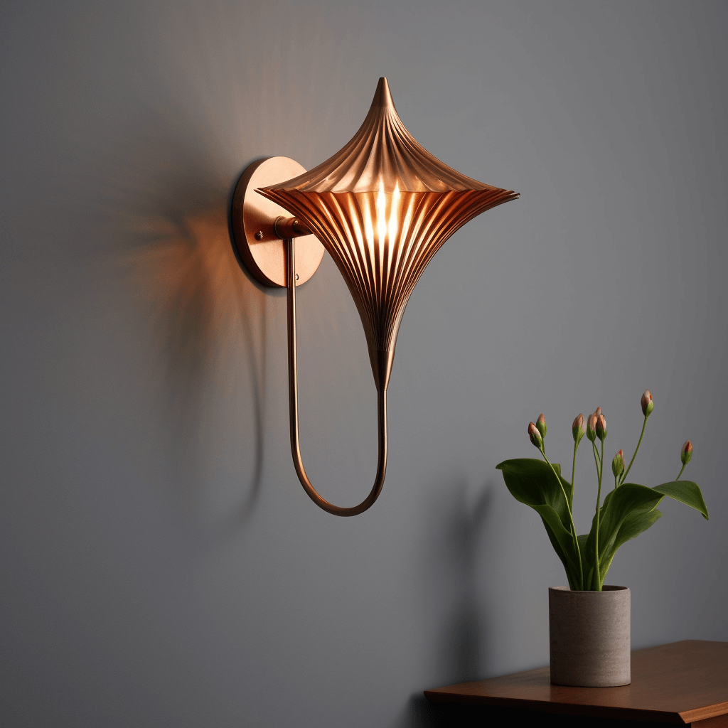 Filigrane Wandlampe in außergewöhnlichem Design