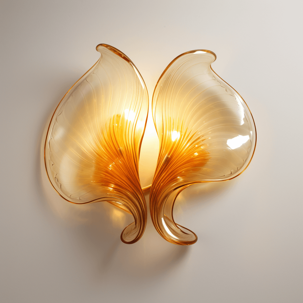 Dekorative Wandlampe im Schmetterlings-Design