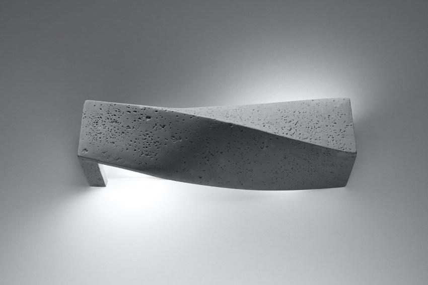 Beton Wandlampe SHANEY länglich B:45cm 2x E27 Modern