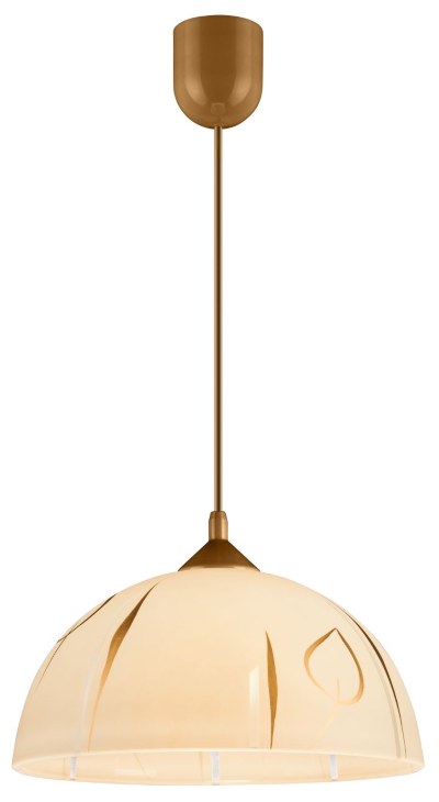 Hängeleuchte Rund Gold Retro Esstisch Glas Lampe