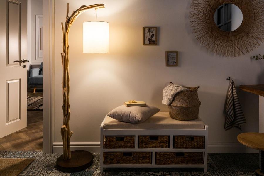 Design Stehlampe Treibholz 163cm Wohnzimmer Unikat - Wohnraumbeleuchtung mit besonderer Atmosphäre