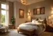 Gemütlich-eingerichtetes-Schlafzimmer