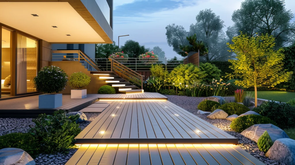 Einbauleuchten im Garten