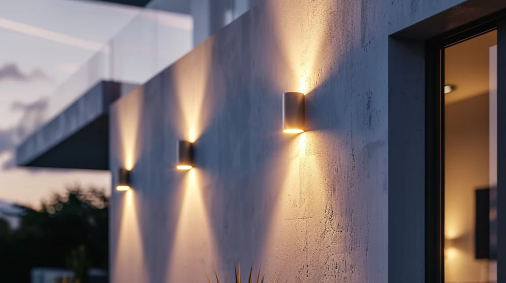 Up & Down Außenwandleuchten im Garten