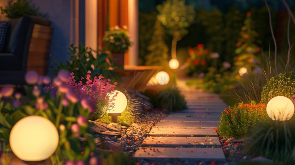 Dekoleuchten im Garten