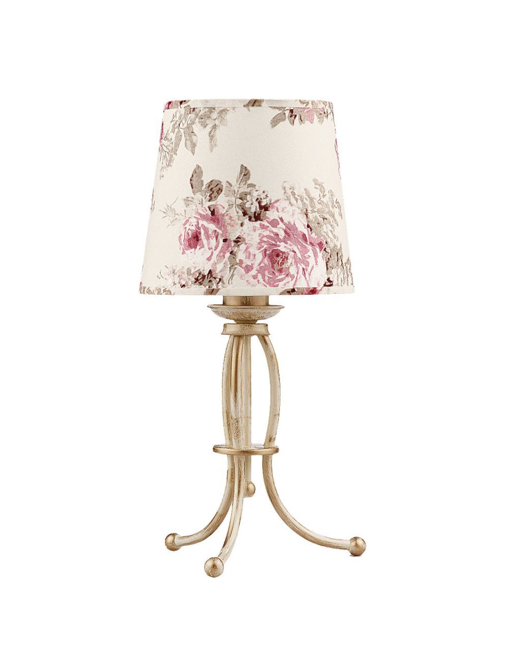 Tischleuchte CRINE Shabby Chic 42cm Blumen Tischleuchte CRINE Shabby Chic 42cm Blumen