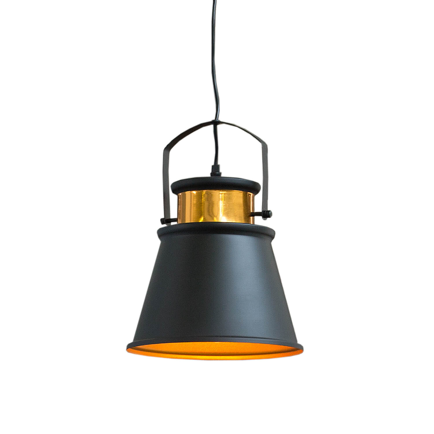 Pendellampe Ø25cm Loft elegant Gold Schwarz Pendellampe Ø25cm Loft elegant Gold Schwarz