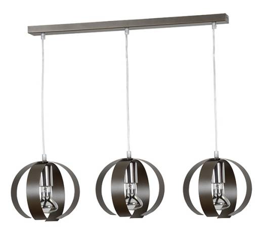 Esszimmerlampe Braun 3-flammig verstellbar DANI
