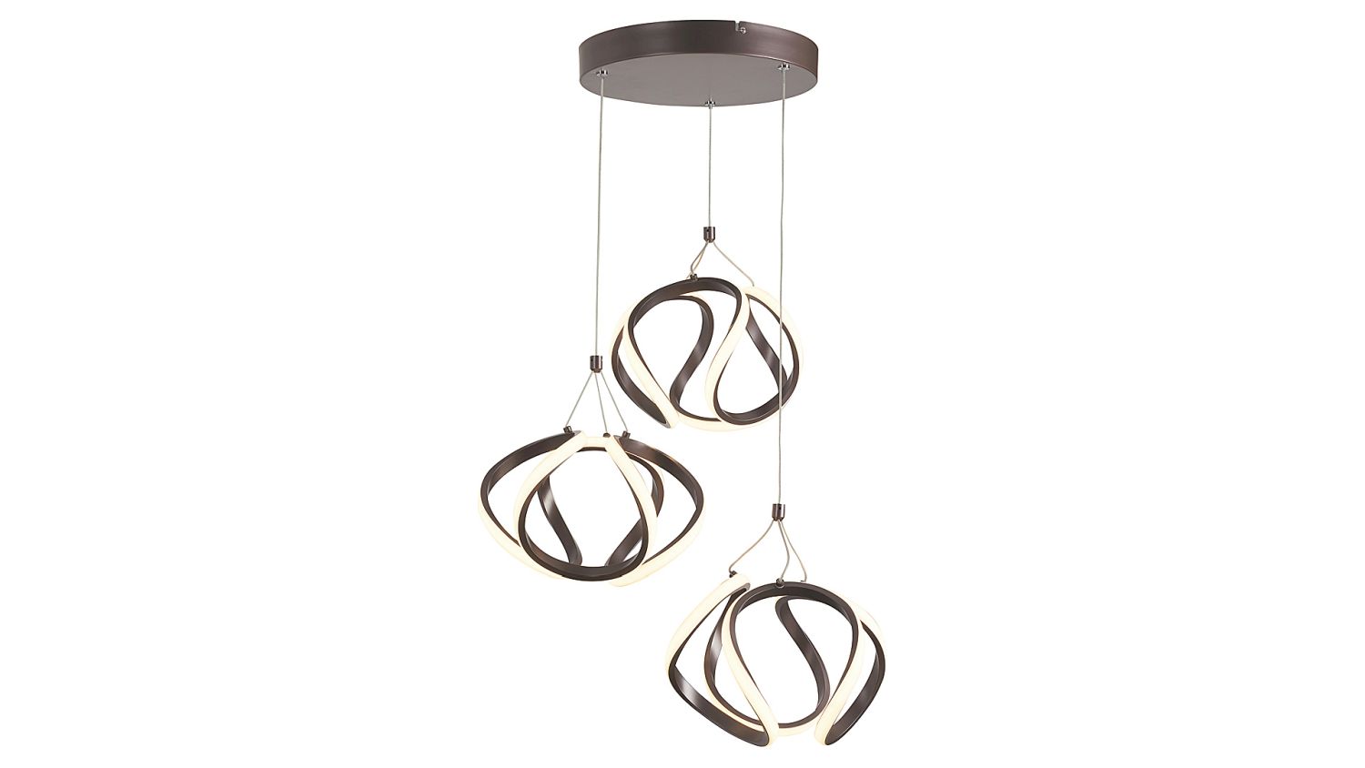 LED Pendelleuchte Metall 3-flammig 3000K wohnlich LED Pendelleuchte Metall 3-flammig 3000K wohnlich