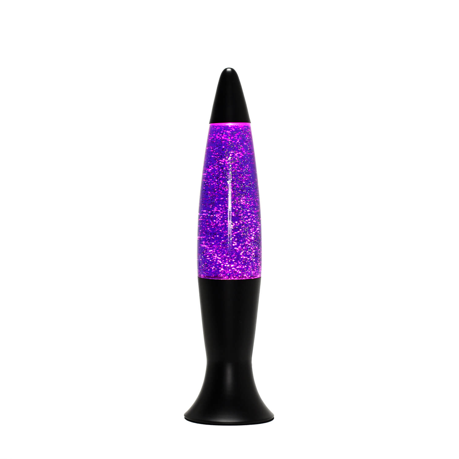 Lavalmpe Lila Glitter Schwarz 40 cm hoch G9 ROXY Lavalmpe Lila Glitter Schwarz 40 cm hoch G9 ROXY