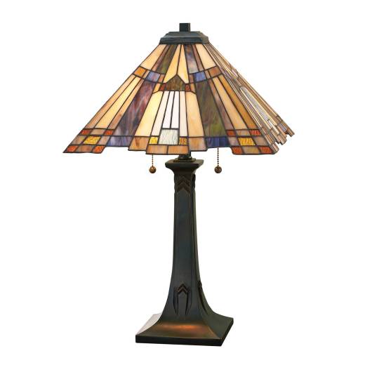 Tiffany Tischleuchte Zugschalter H:64cm Lampe