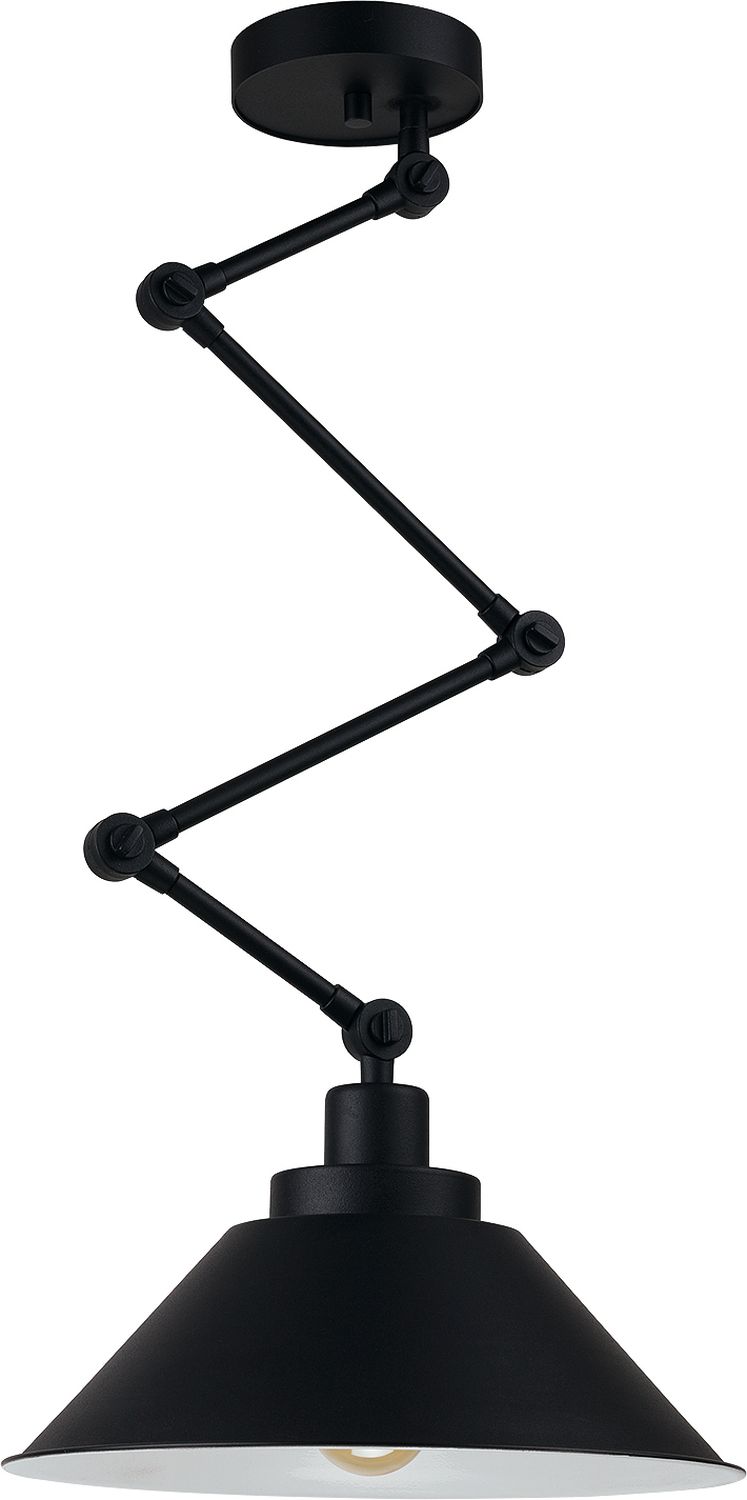 Flexible Vintage Deckenleuchte Schwarz 1x E27 Deckenlampe Leselampe Innenlampe 