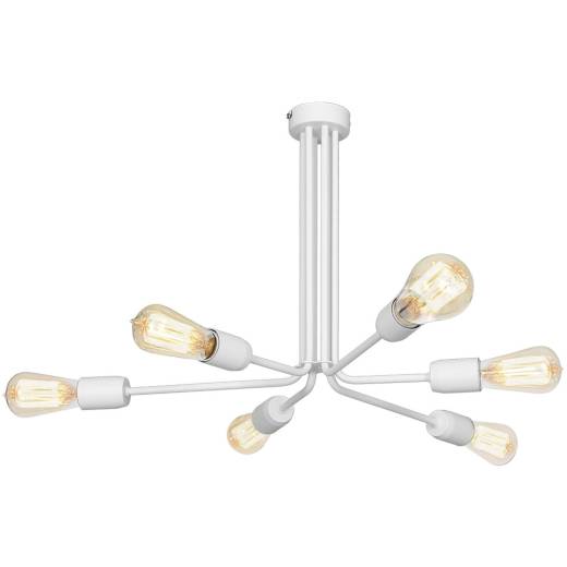 Deckenleuchte Retro Innenlampe Wohnzimmer E27 Weiß