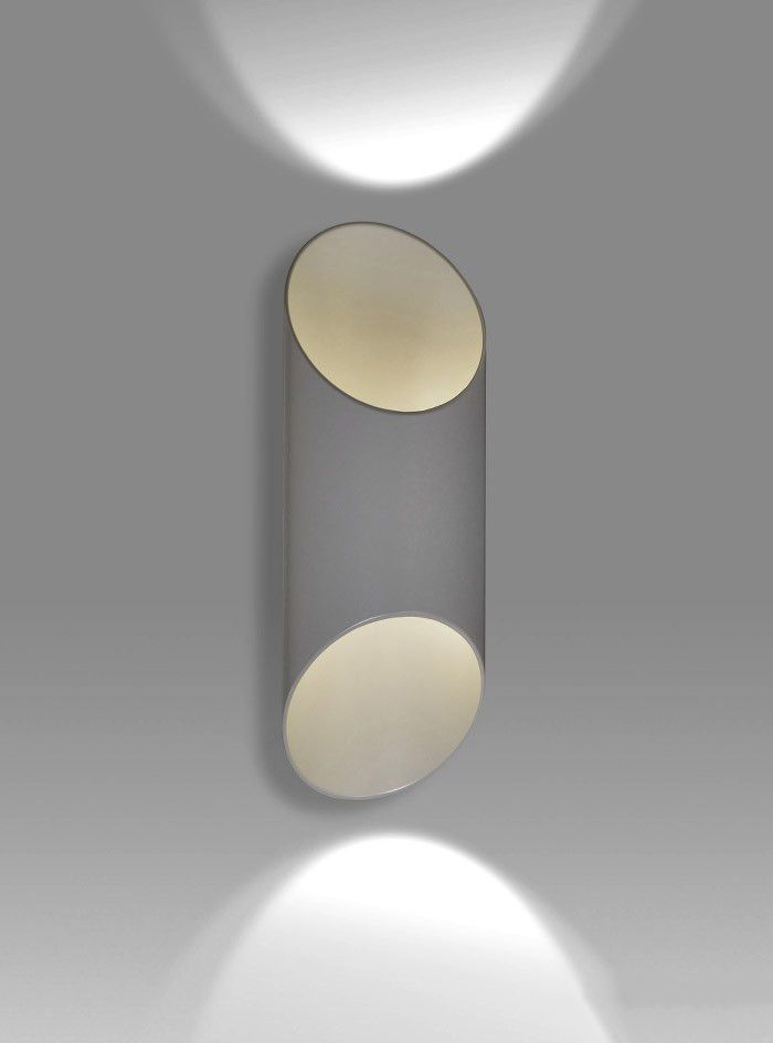 Extravagante Wandlampe PADDY Grau Up Down Flur Extravagante Wandlampe PADDY Grau Up Down Flur
