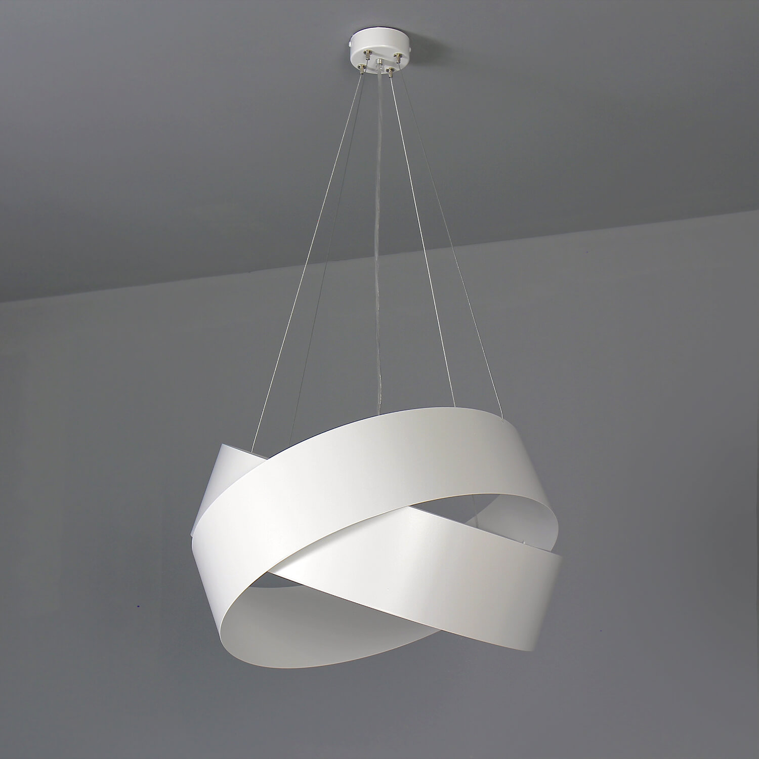 Pendelleuchte Weiß Metall Design höhenverstellbar Pendelleuchte Weiß Metall Design höhenverstellbar