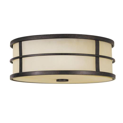 Deckenleuchte SHOJI Creme Ø34cm Vintage Lampe Loft