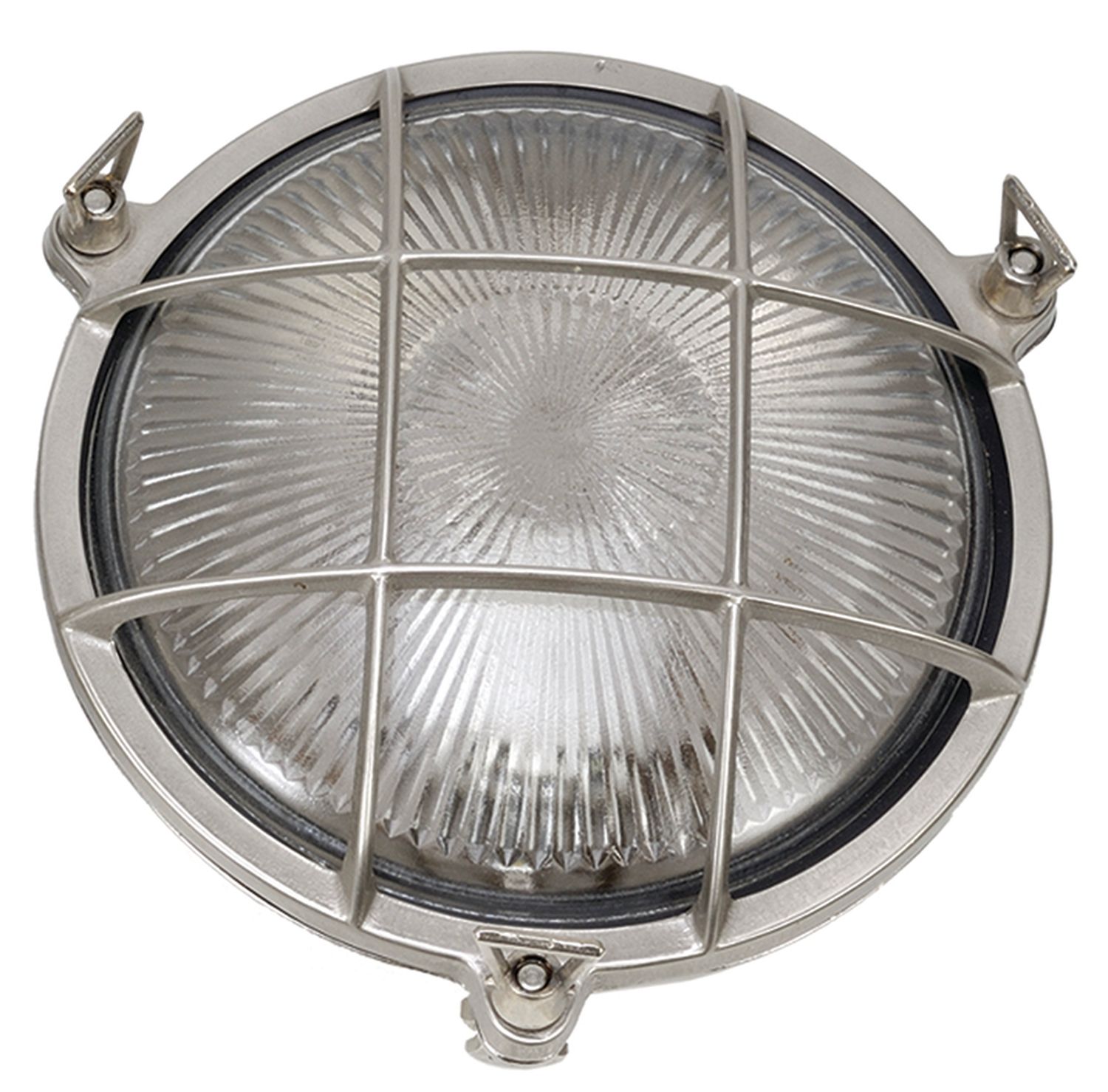 Wandlampe Außen Nickel Echt-Messing IP64 Maritim Wandlampe Außen Nickel Echt-Messing IP64 Maritim
