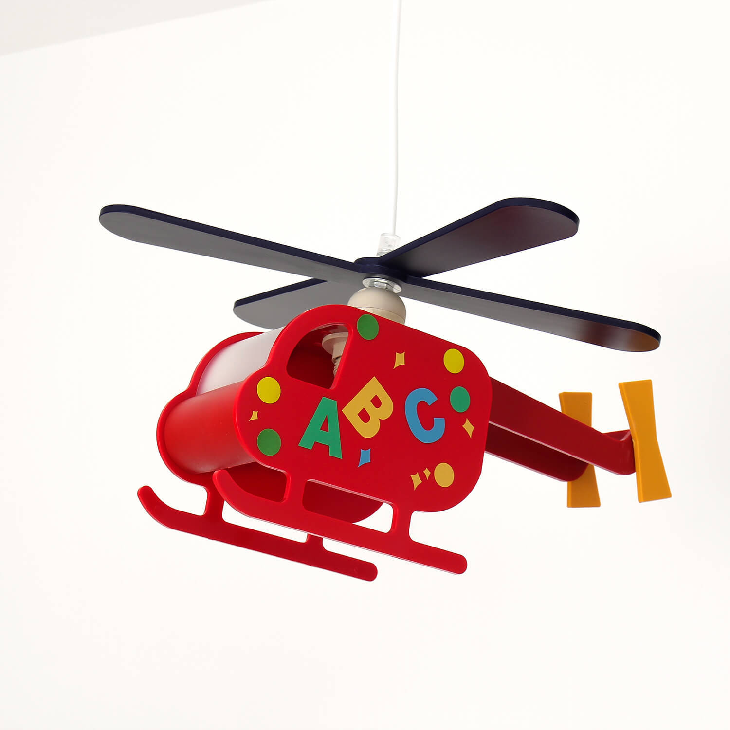 Kinderzimmerlampe Rot Helikopter verspielt Kinderzimmerlampe Rot Helikopter verspielt
