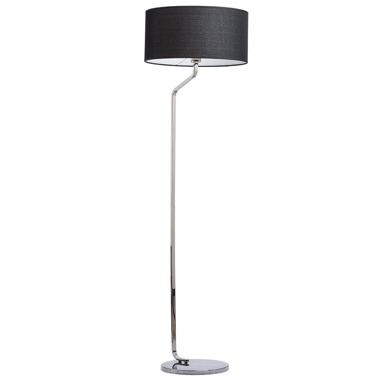 Design Stehlampe GIANNI Schwarz Chrom 156cm Design Stehlampe GIANNI Schwarz Chrom 156cm