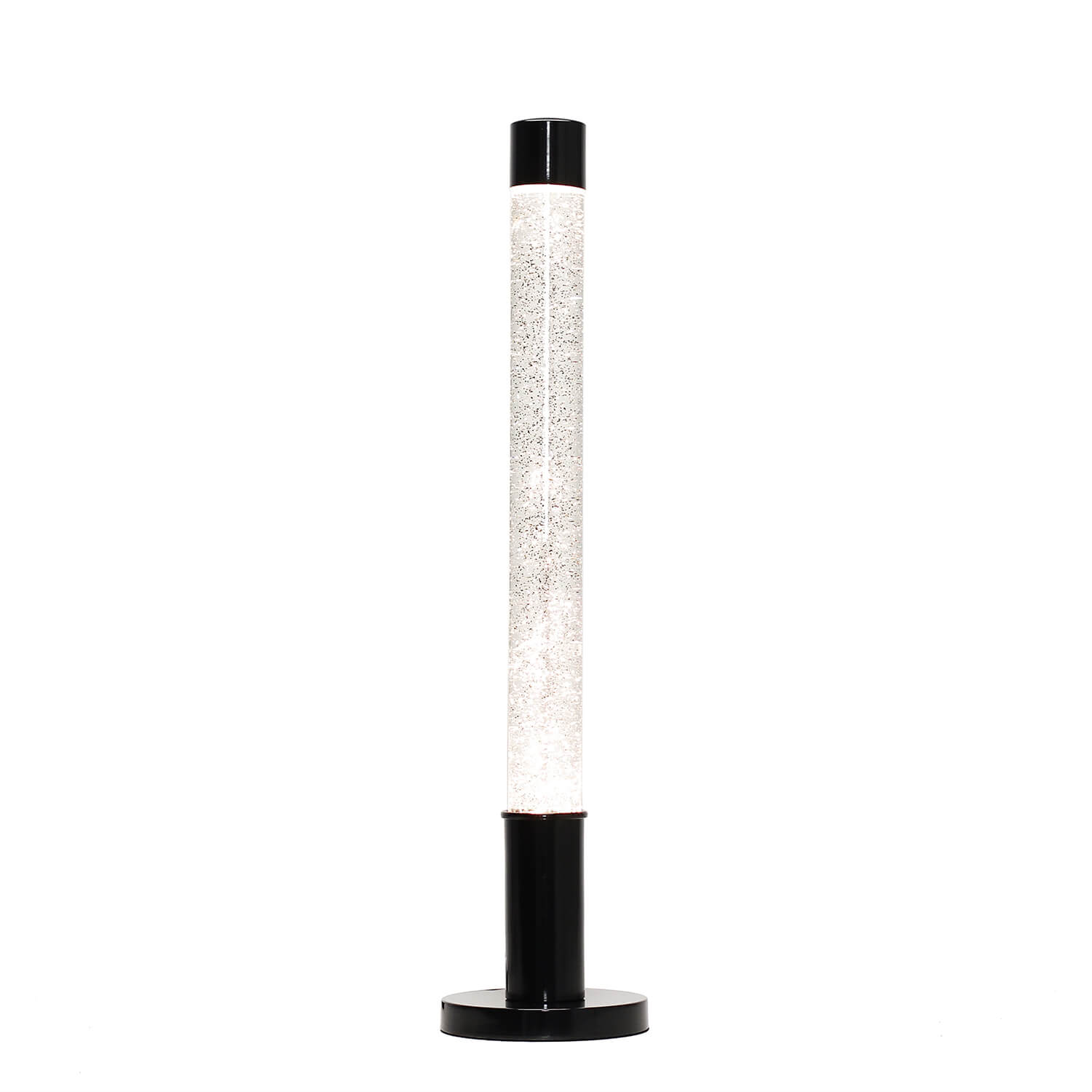 XXL Glitter Lavalampe ALAN H:76cm Silber Schwarz XXL Glitter Lavalampe ALAN H:76cm Silber Schwarz