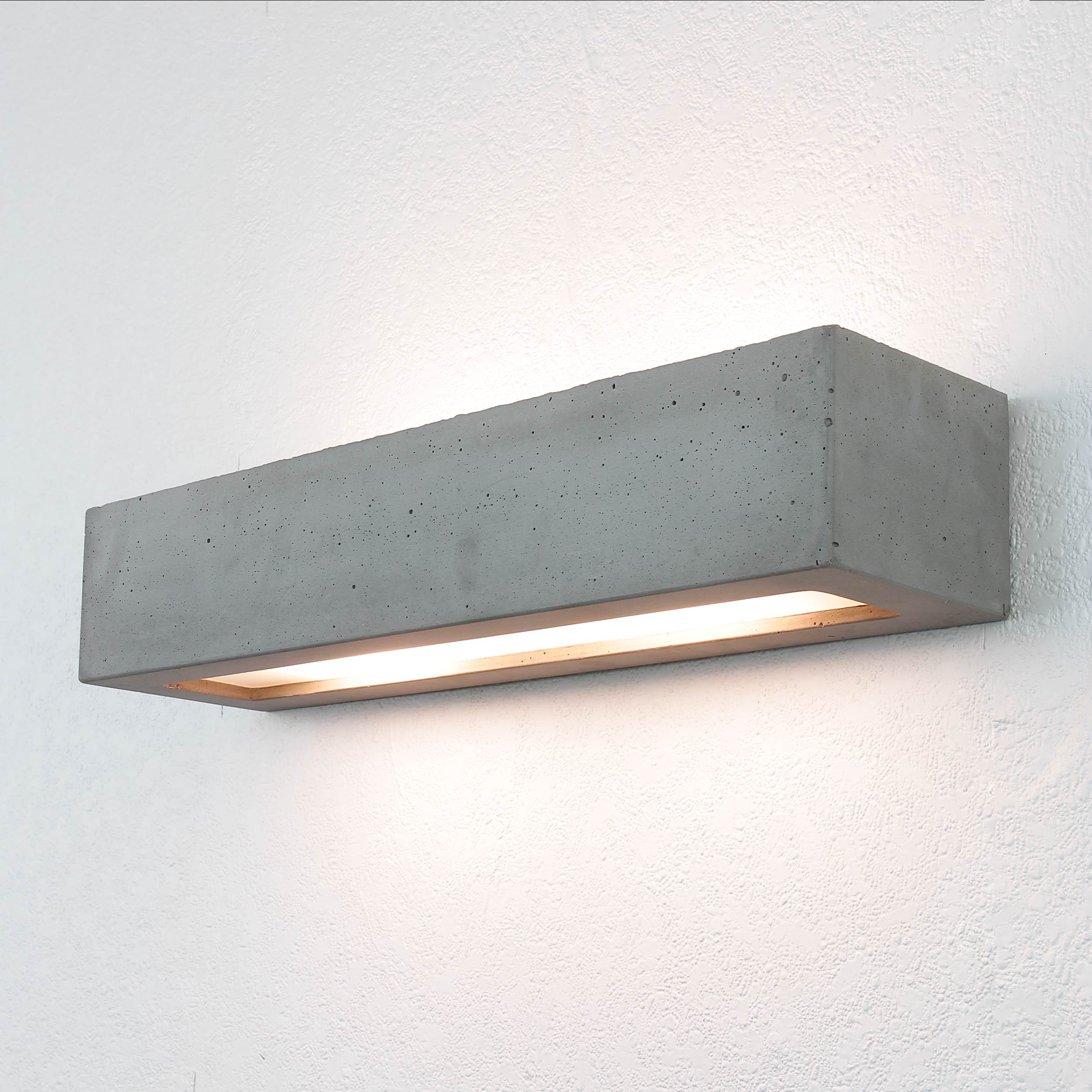 Wandleuchte Beton SOLID Up & Down 2-flmg E27 Wandleuchte Beton SOLID Up & Down 2-flmg E27