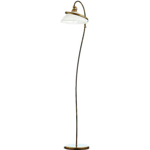 Edle Standleuchte Messing Jugendstil Wohnzimmer