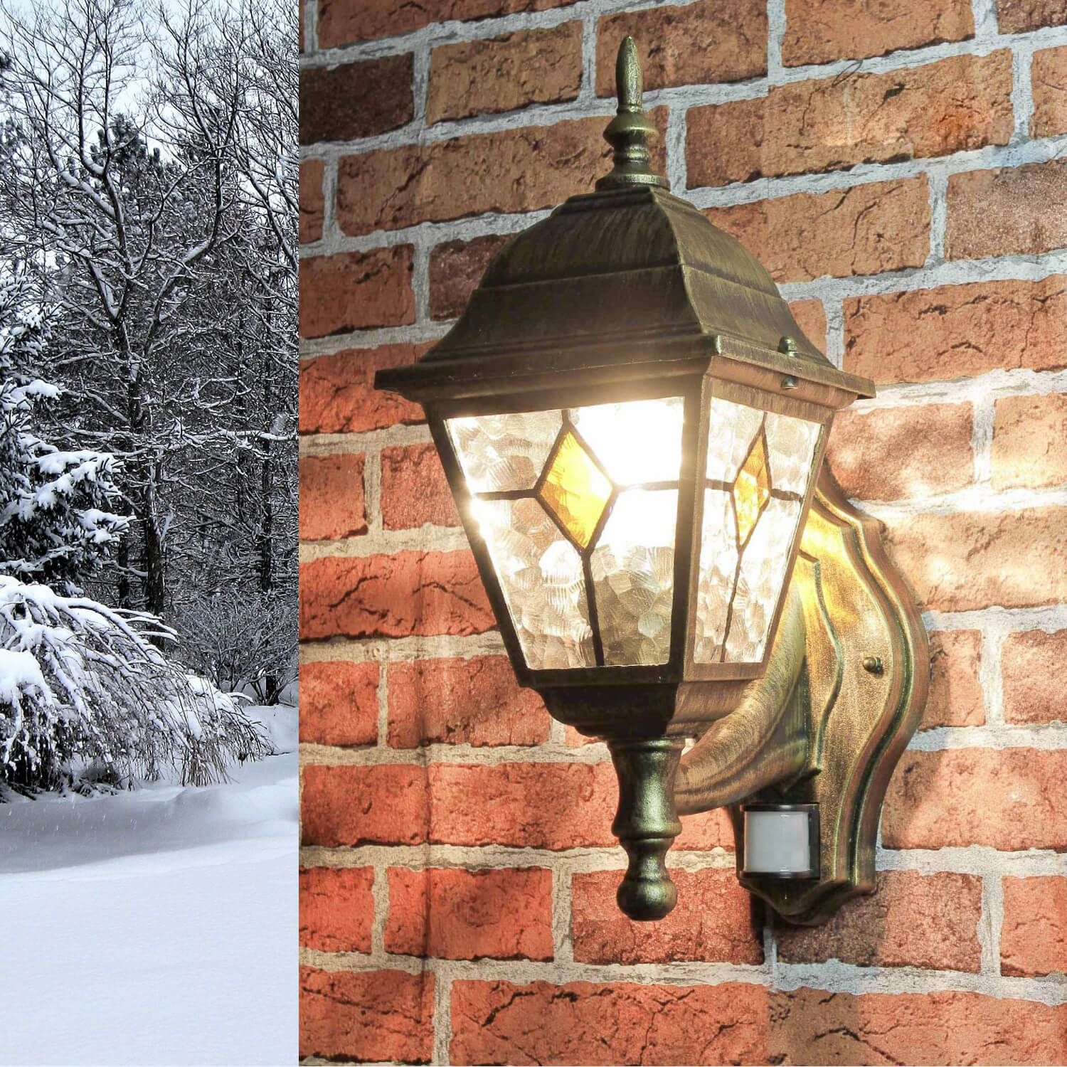 Außen Wandlampe mit Bewegungsmelder SALZBURG IP44 Außen Wandlampe mit Bewegungsmelder SALZBURG IP44