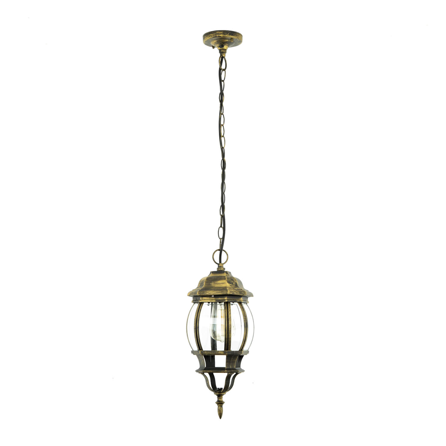 BREST Lampe hängend für außen Gold Antik IP23 E27 BREST Lampe hängend für außen Gold Antik IP23 E27