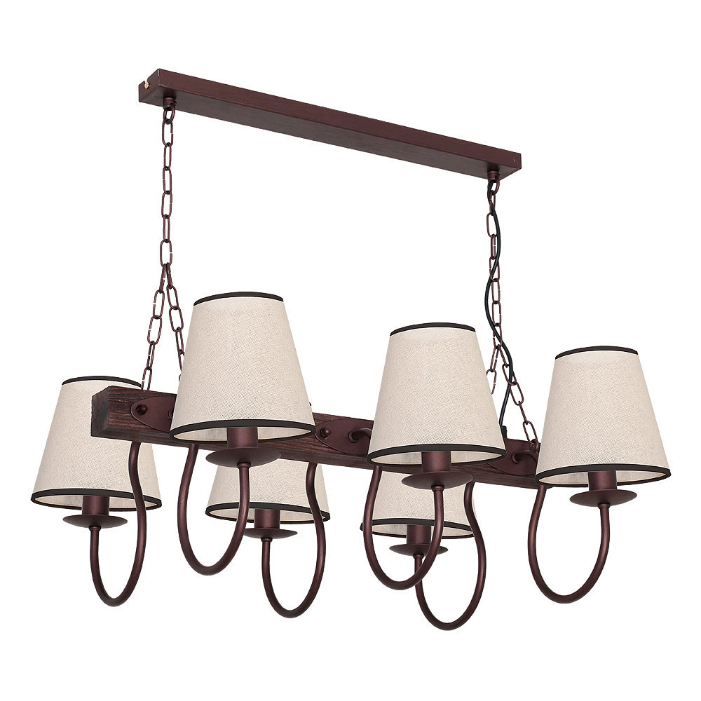 Pendelleuchte E14 rustikal in Beige Pendelleuchte E14 rustikal in Beige