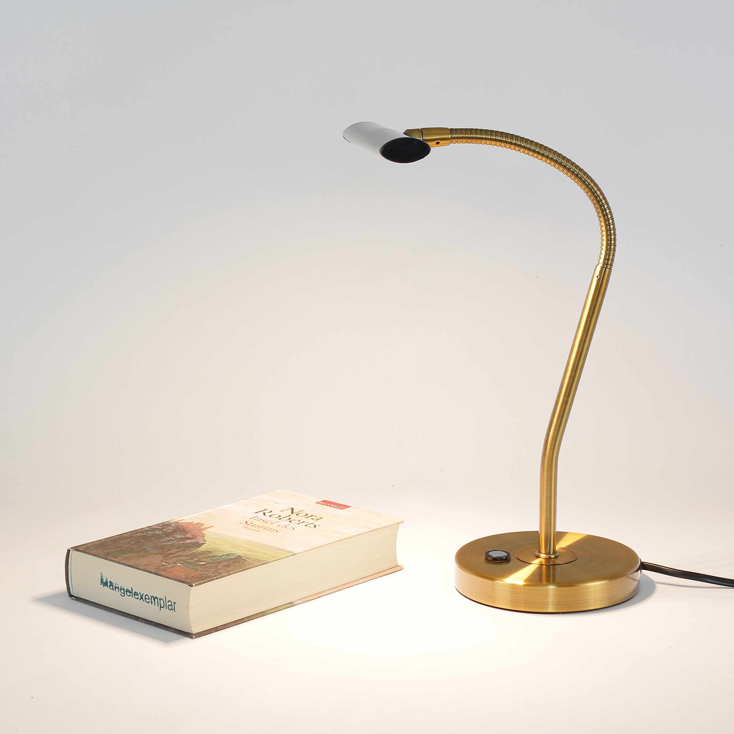 LED Tischleuchte Touch Dimmer Flexarm in Messing LED Tischleuchte Touch Dimmer Flexarm in Messing