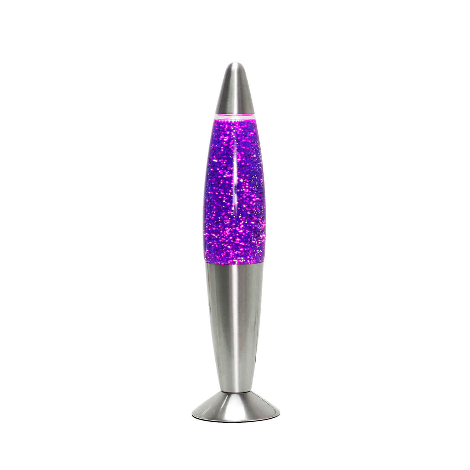 Verspielte Lavalampe TIMMY Lila Glitter 33cm klein Verspielte Lavalampe TIMMY Lila Glitter 33cm klein
