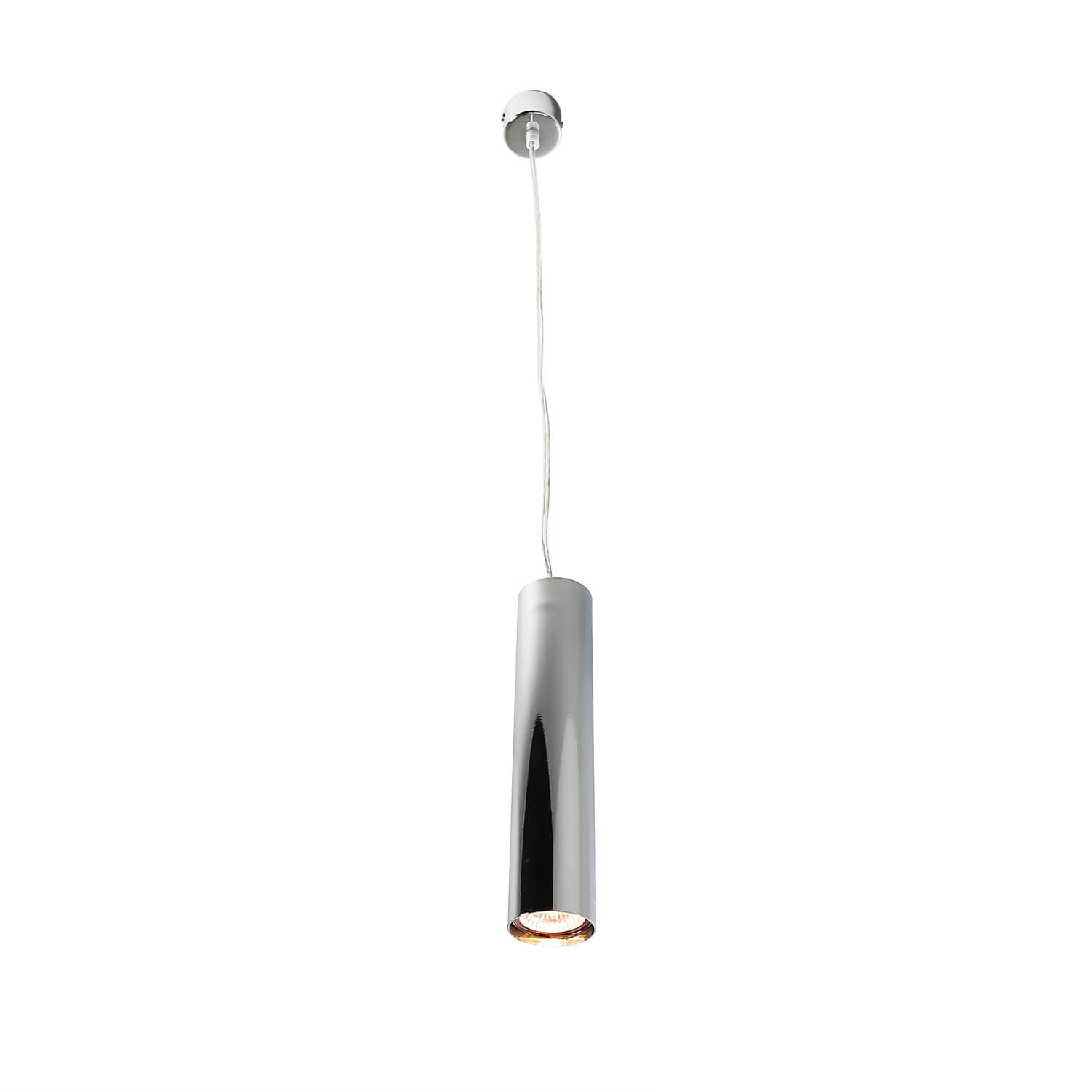 Metall Hängelampe Esstisch in Chrom Ø5,5cm GU10 Metall Hängelampe Esstisch in Chrom Ø5,5cm GU10