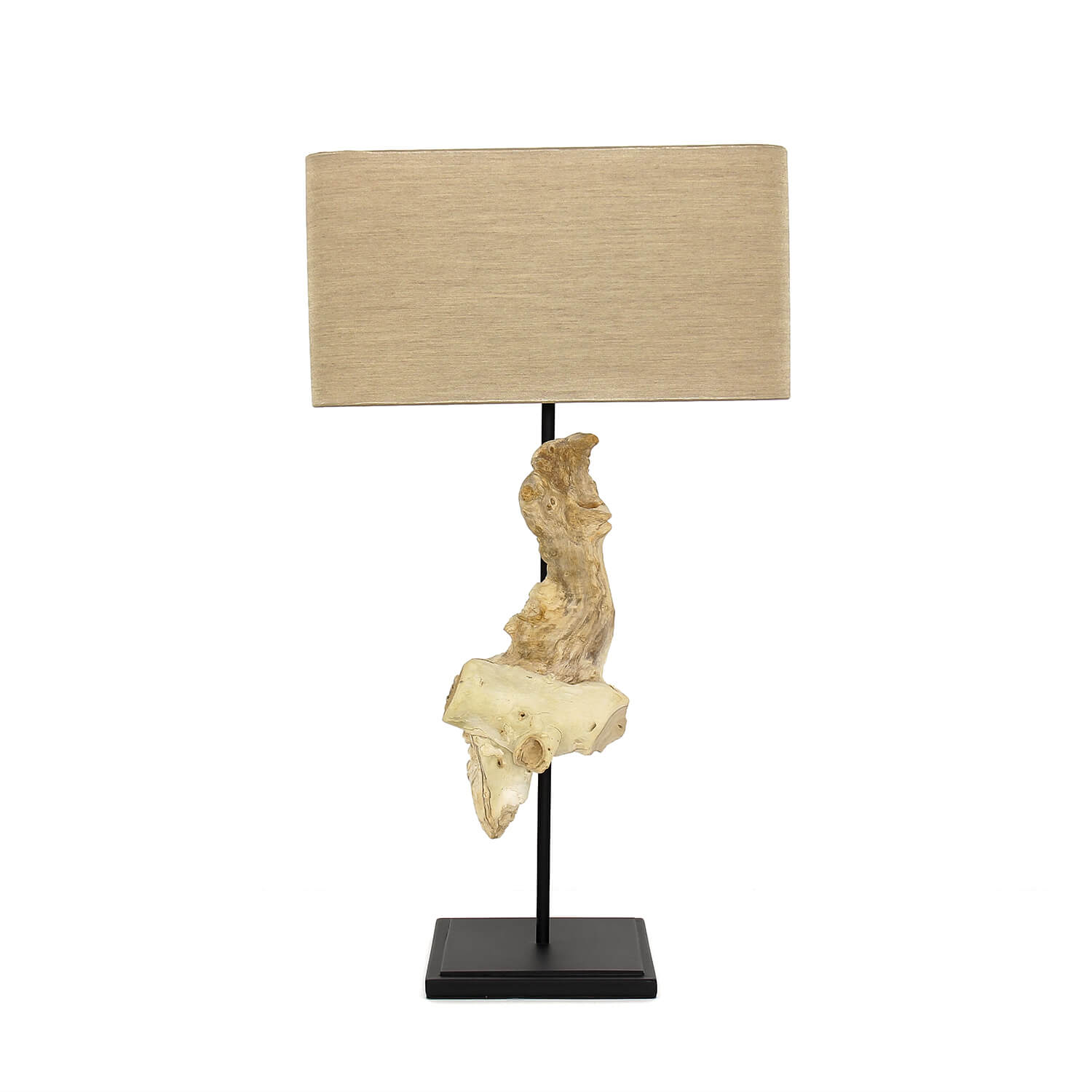Tischlampe Treibholz Stoffschirm Handarbeit PANA Tischlampe Treibholz Stoffschirm Handarbeit PANA