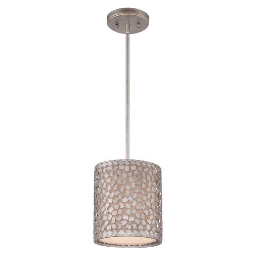 Wohnliche Deckenlampe ASTILLA in Silber Vintage