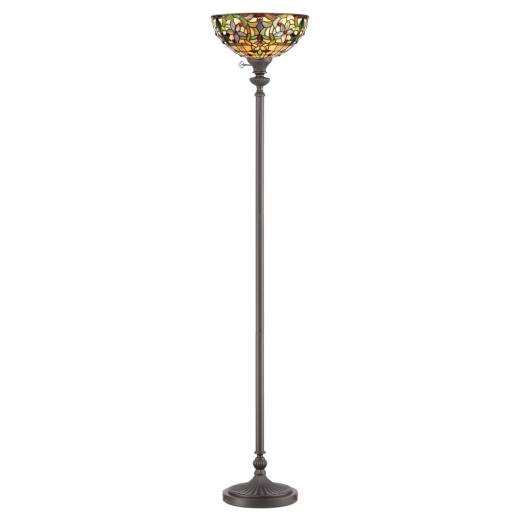 Stehleuchte FARFALLA 6 Bronze 178cm Tiffany Lampe