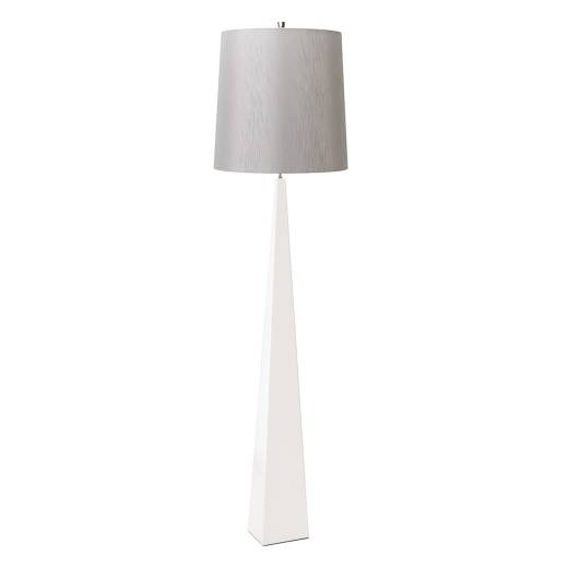 Stehlampe Wohnzimmer Weiß Grau Modern Design 181cm
