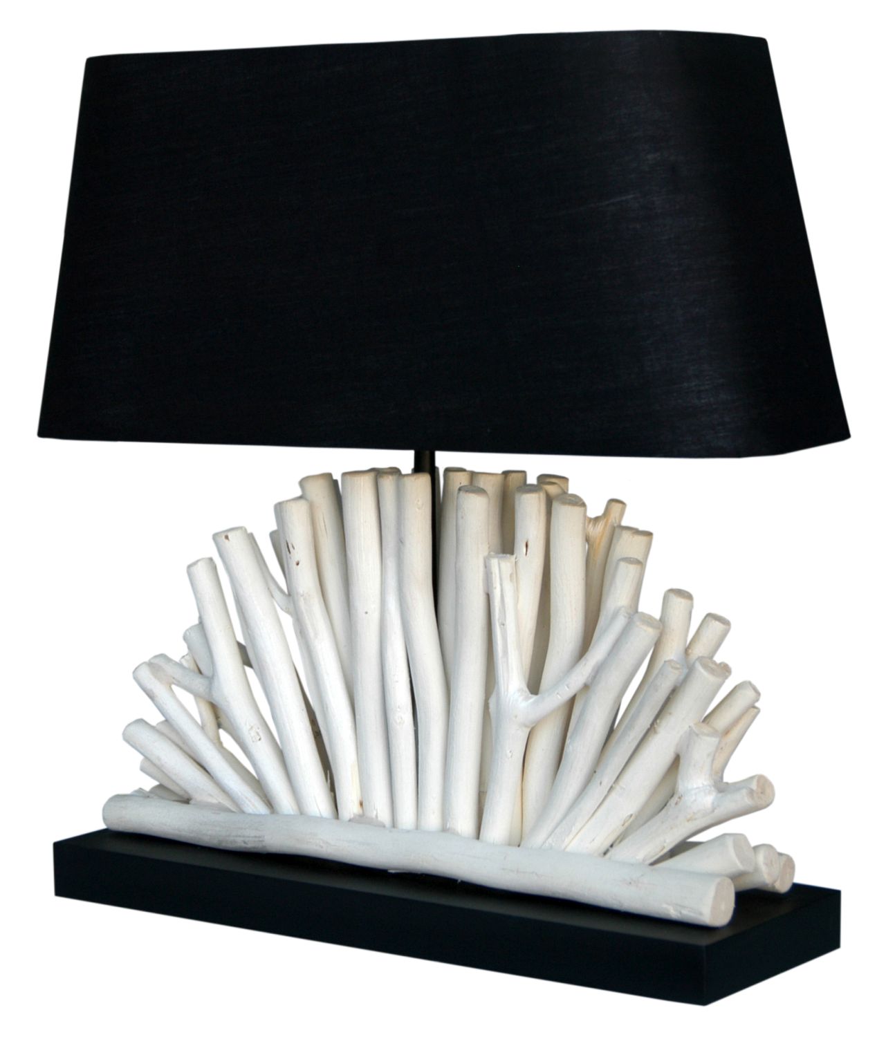 Dekorative Tischlampe ROLET Treibholz Stoff Wohnzimmer Dekorative Tischlampe ROLET Treibholz Stoff Wohnzimmer