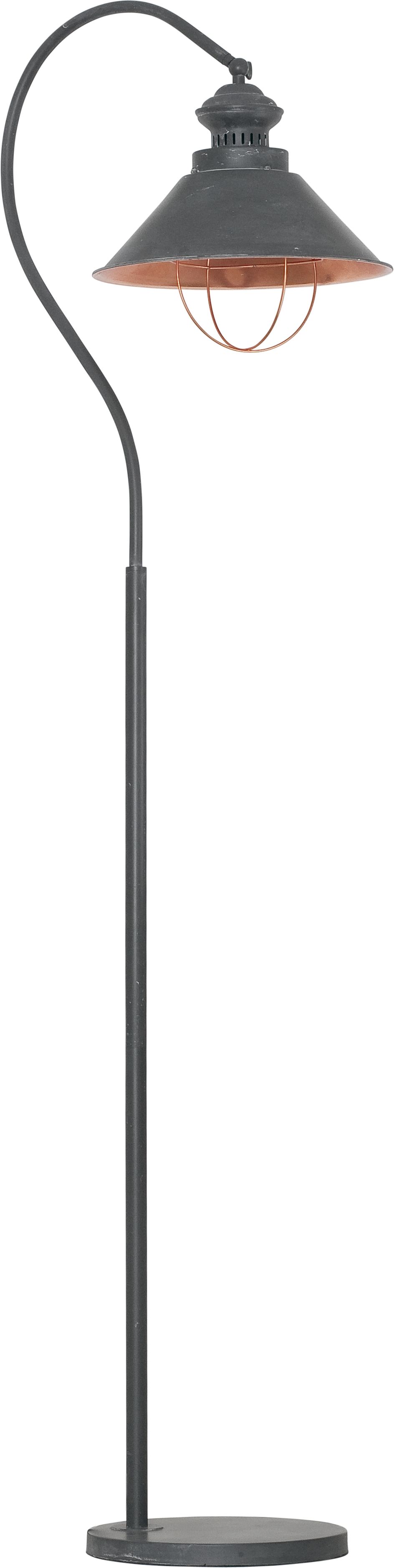 LOFT Stehlampe Vintage Grau Braun Kupfer 1,8m E27 LOFT Stehlampe Vintage Grau Braun Kupfer 1,8m E27