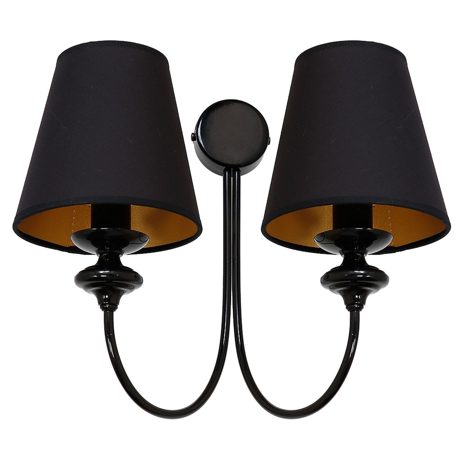 Schwarze Wandleuchte Metall Stoff Rustikal Lampe Schwarze Wandleuchte Metall Stoff Rustikal Lampe