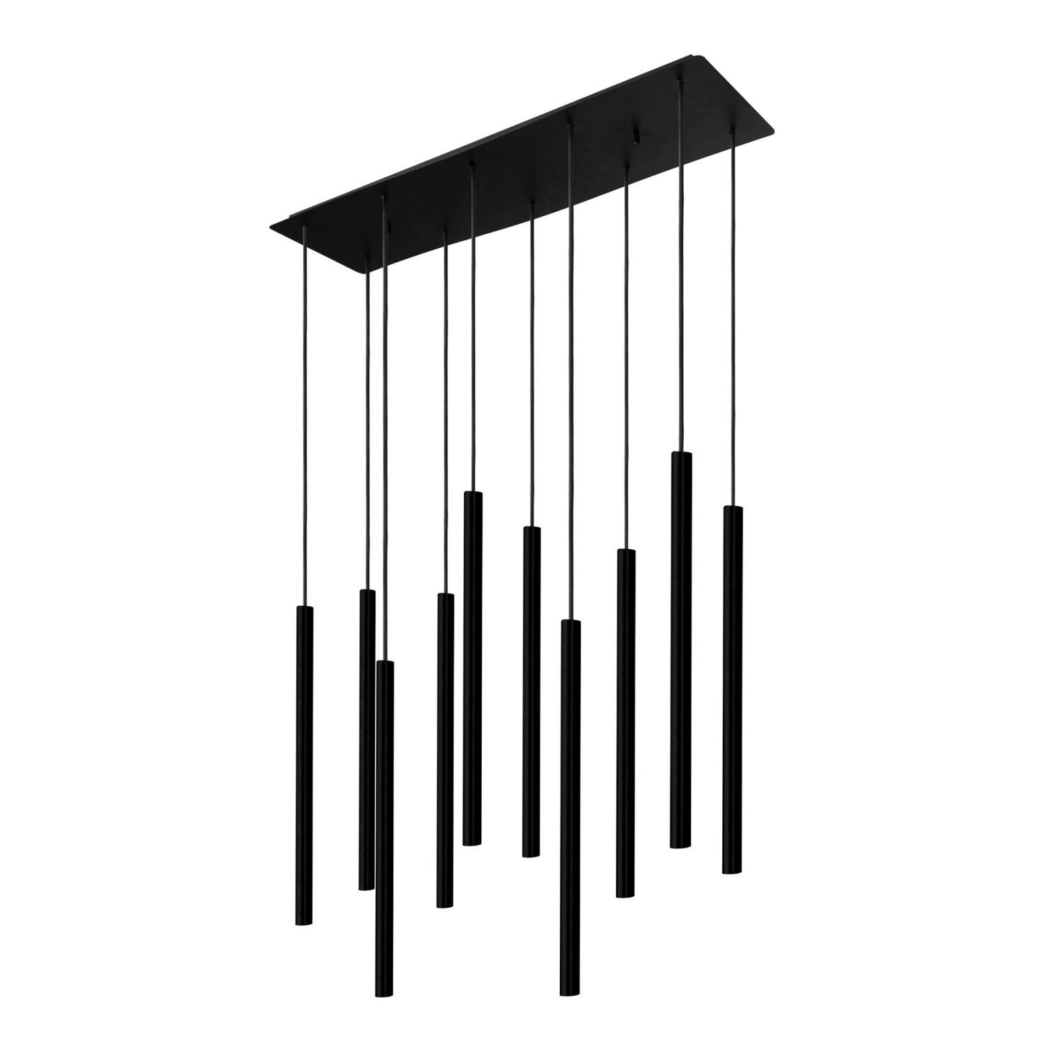 Schwarze Hängelampe 10-flmg Wohnzimmer Lampe CULT Schwarze Hängelampe 10-flmg Wohnzimmer Lampe CULT
