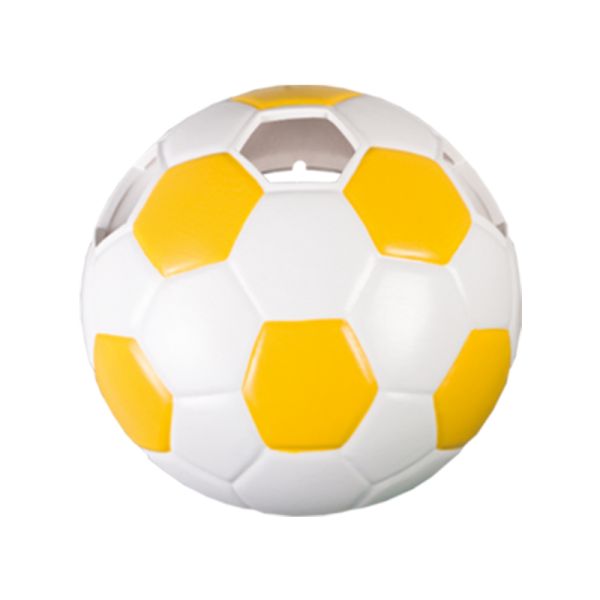 Fussball Wandleuchte Kinderzimmer gelb/weiß Keramik Fussball Wandleuchte Kinderzimmer gelb/weiß Keramik