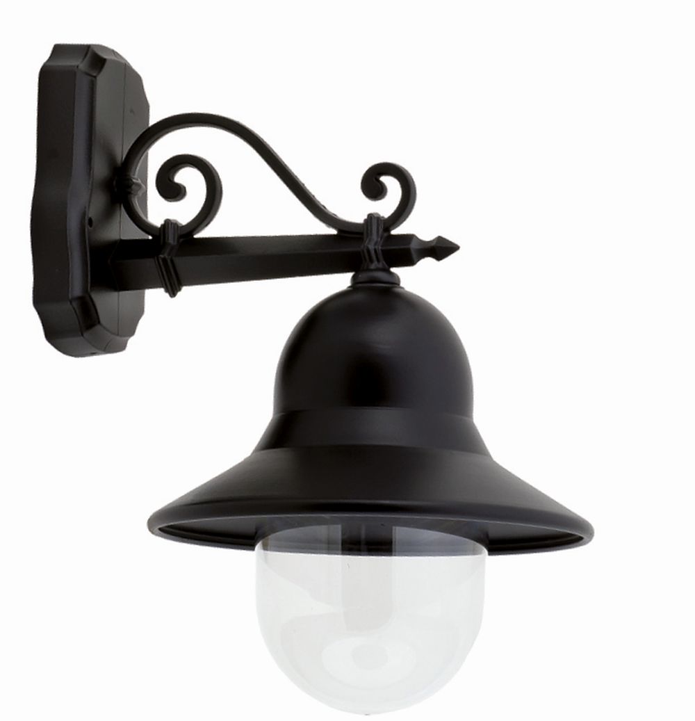 Elegante Außenwandleuchte Schwarz Rustikal IP44 E27 Elegante Außenwandleuchte Schwarz Rustikal IP44 E27