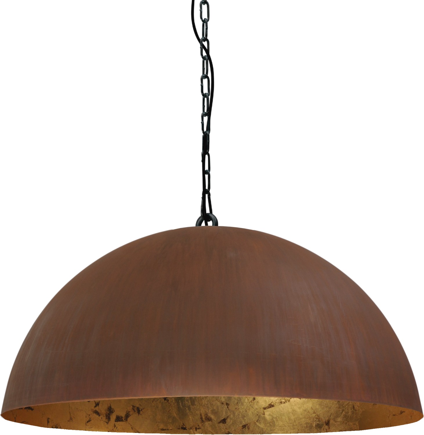 Loft Pendelleuchte LARINO Braun Antik Gold Ø80cm Loft Pendelleuchte LARINO Braun Antik Gold Ø80cm