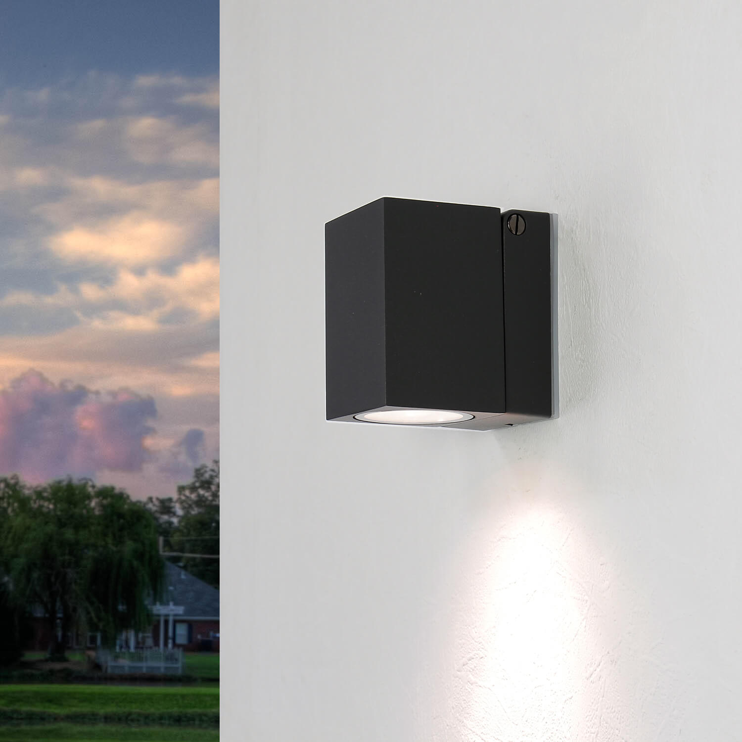 Verstellbare Außenleuchte Anthrazit Wand Eingang AALBORG Verstellbare Außenleuchte Anthrazit Wand Eingang AALBORG