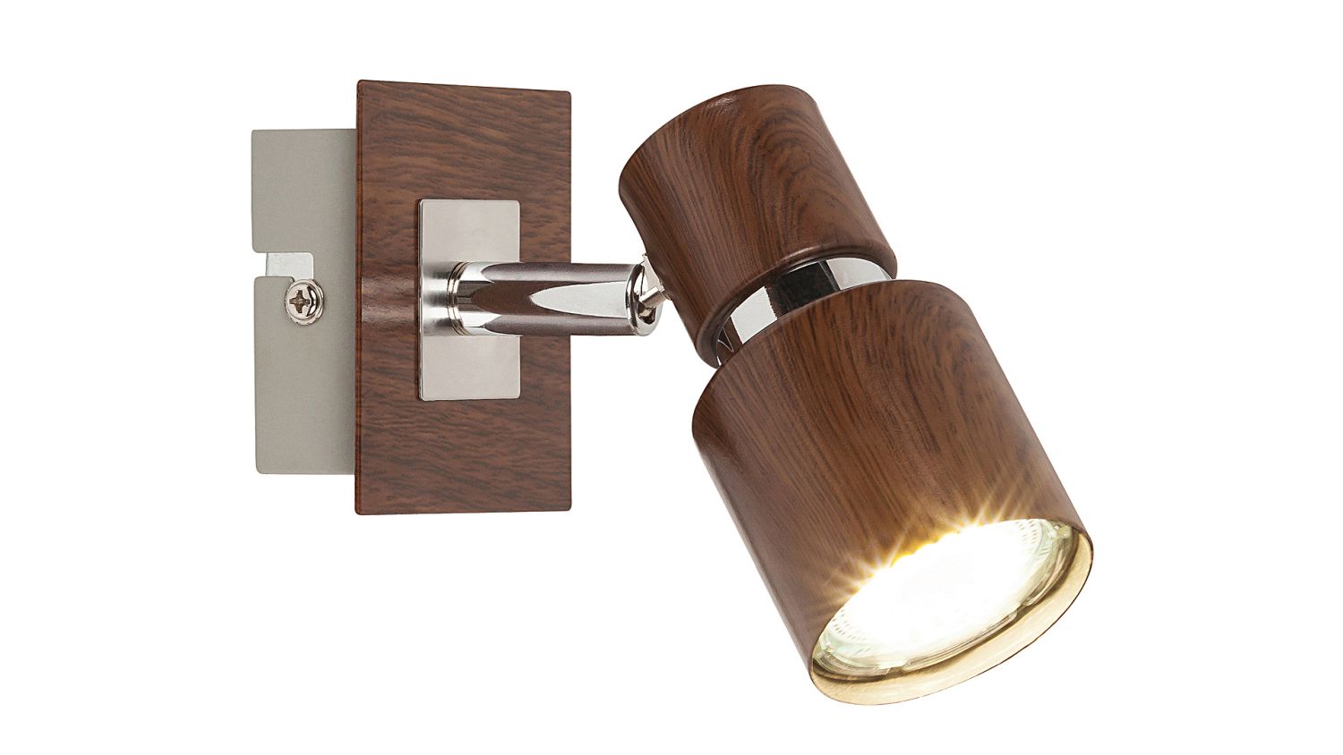 Gemütlicher Wandstrahler Braun GU10 zielgerichtet Gemütlicher Wandstrahler Braun GU10 zielgerichtet
