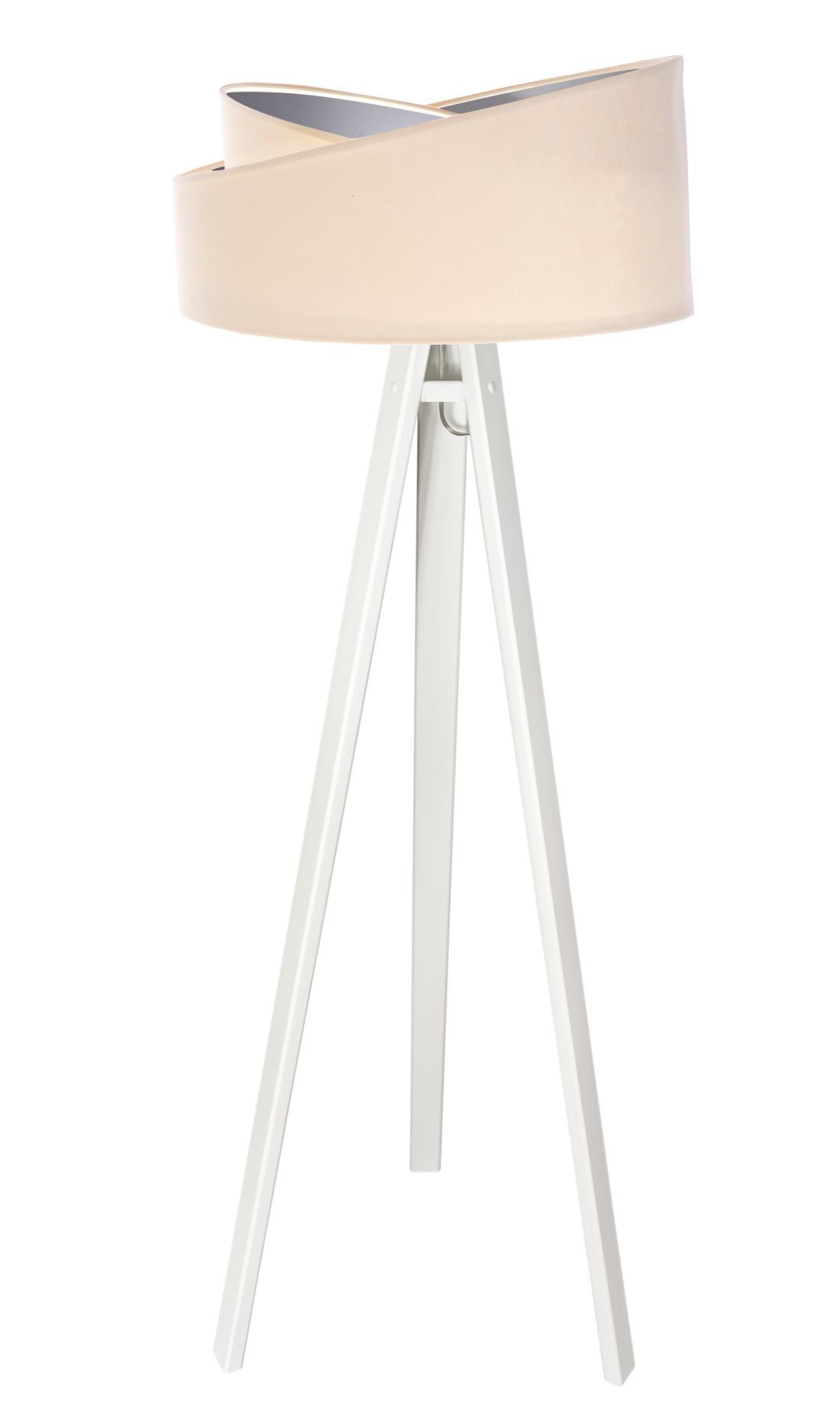 Stehlampe Creme Silber Holz Dreibein 145cm Wohnzimmer Stehlampe Creme Silber Holz Dreibein 145cm Wohnzimmer
