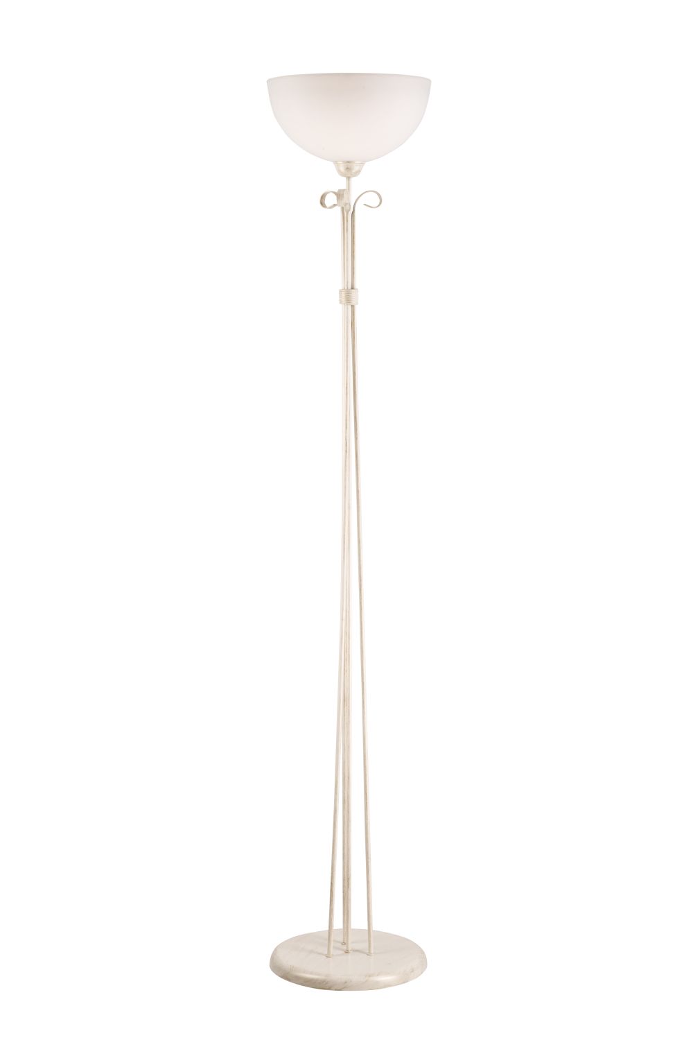 Stehlampe Shabby Chic Weiß Rustikal rund 166cm Stehlampe Shabby Chic Weiß Rustikal rund 166cm