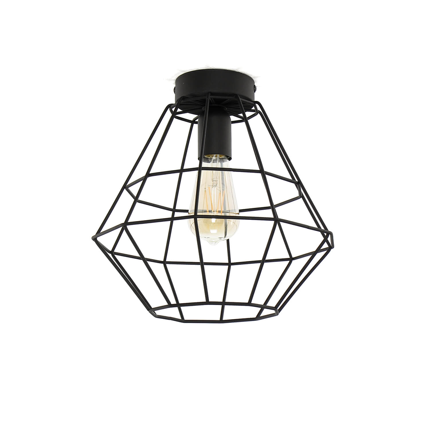 Stylische Deckenlampe DIAMOND Schwarz Modern Ø28cm Stylische Deckenlampe DIAMOND Schwarz Modern Ø28cm