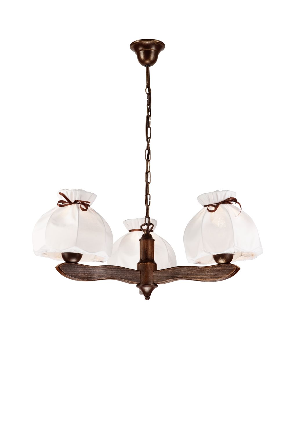 Kronleuchter MACY gemütlich Wohnzimmer Holz 3-flmg Kronleuchter MACY gemütlich Wohnzimmer Holz 3-flmg