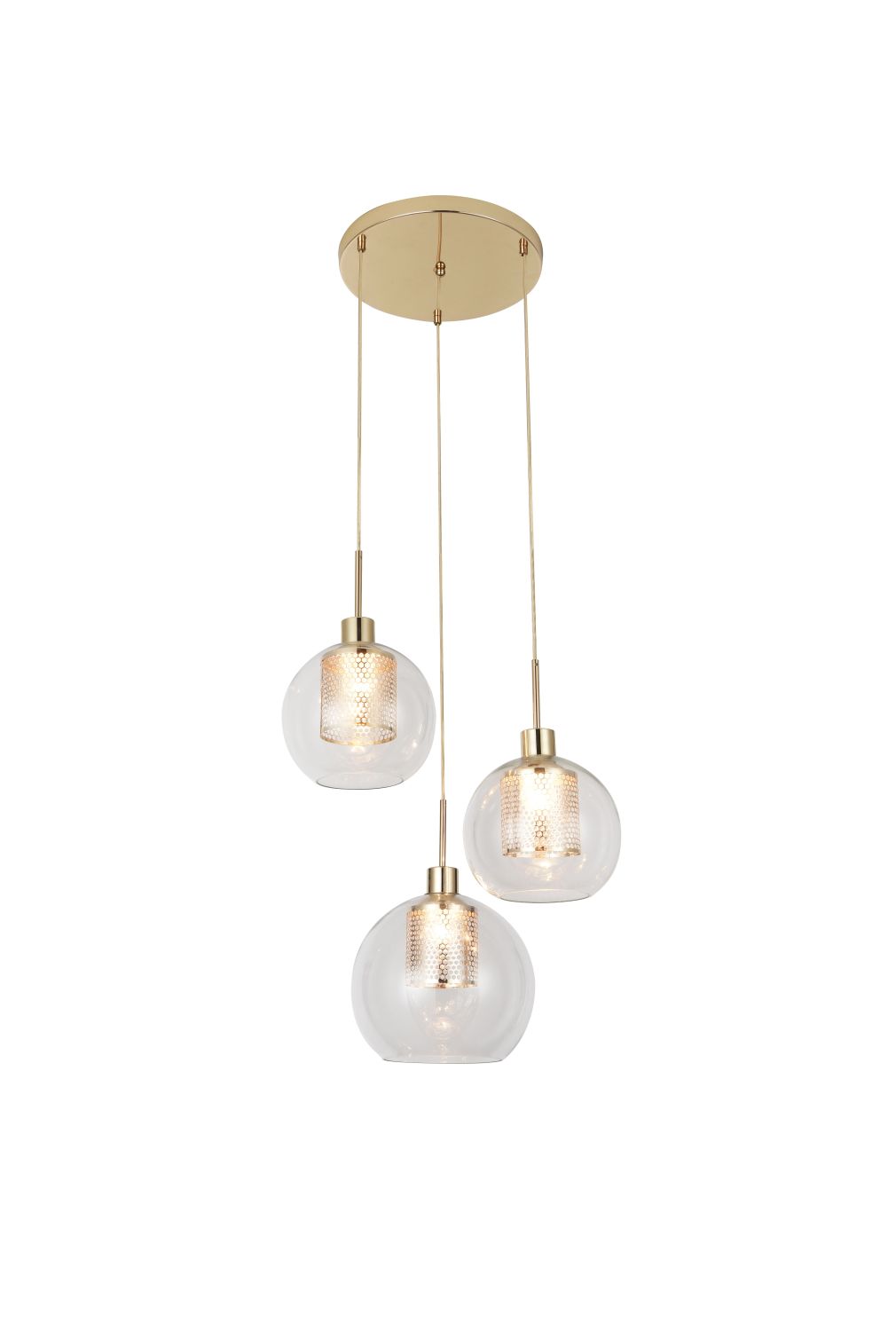 Pendelleuchte Modern in Gold 3-flammig E27 Küche Pendelleuchte Modern in Gold 3-flammig E27 Küche